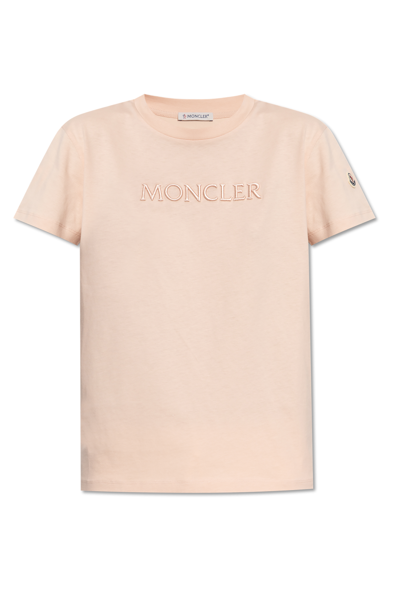 Pink T-shirt with logo Moncler - Vitkac France